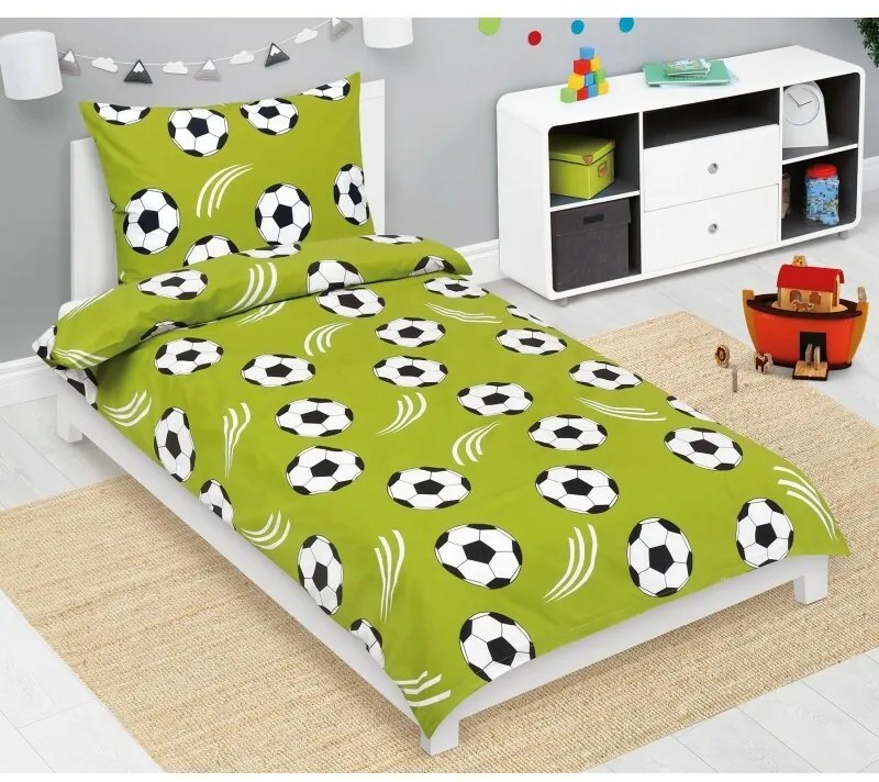 Bellatex Lenjerie de pat din bumbac Junior Fotbal, 140 x 200 cm, 70 x 90 cm