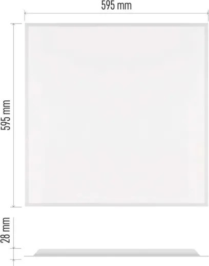 Panou LED pentru tavan casetat DIXXO LED/36W/230V 4000K 60x60 cm alb