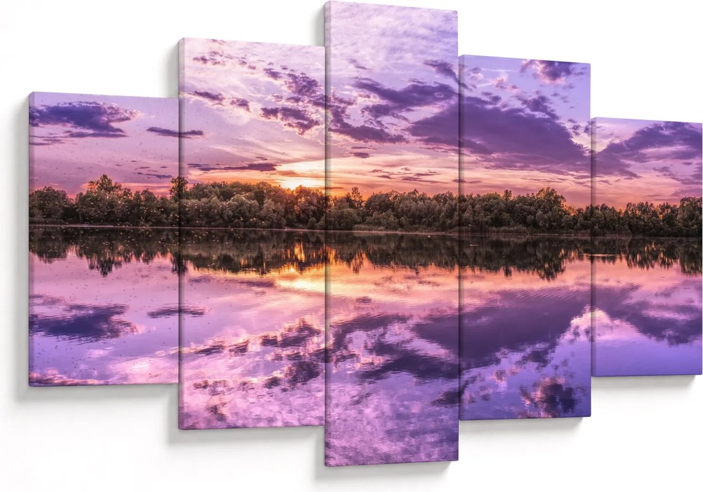 Tablou cu cerul violet (150x105 cm)