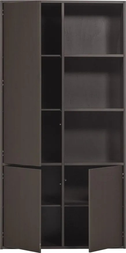 Dulap modular maro închis din lemn de pin 108x215 cm Meggy – WOOOD