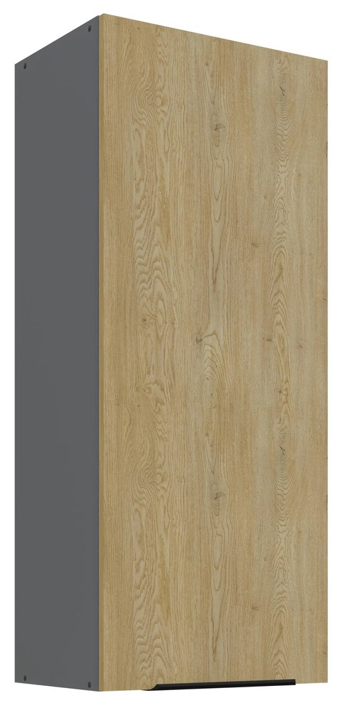 Dulap superior de bucătărie Carminia 45 G-108 1F (stejar cremona + antracit). 1127945