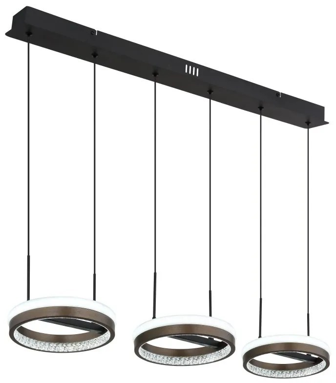 Lustra cu 3 pendule LED CCT DELLA 67179H2 GL