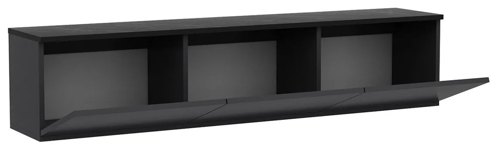 Tabelul TV Neon iluminat Antracit