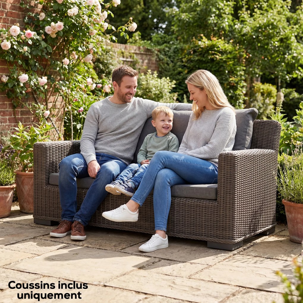 Outsunny Set de 4 perne pentru scaune de exterior, perne de grădină, huse detașabile și lavabile, pentru exterior, gri închis | Aosom Romania