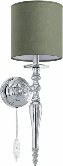 BRILAGI - Lampă de perete NUBILA 1xE27/60W/230V crom lucios/verde