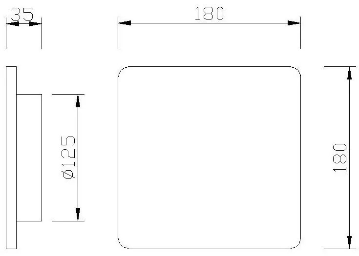 Aplica LED stil ambiental BORA BORA square 3000K 12W alba MA-C0104