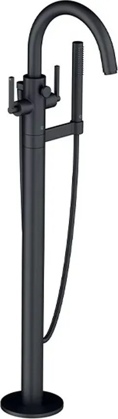 Baterie cada - dus freestanding Kludi Nova Fonte Puristic negru mat