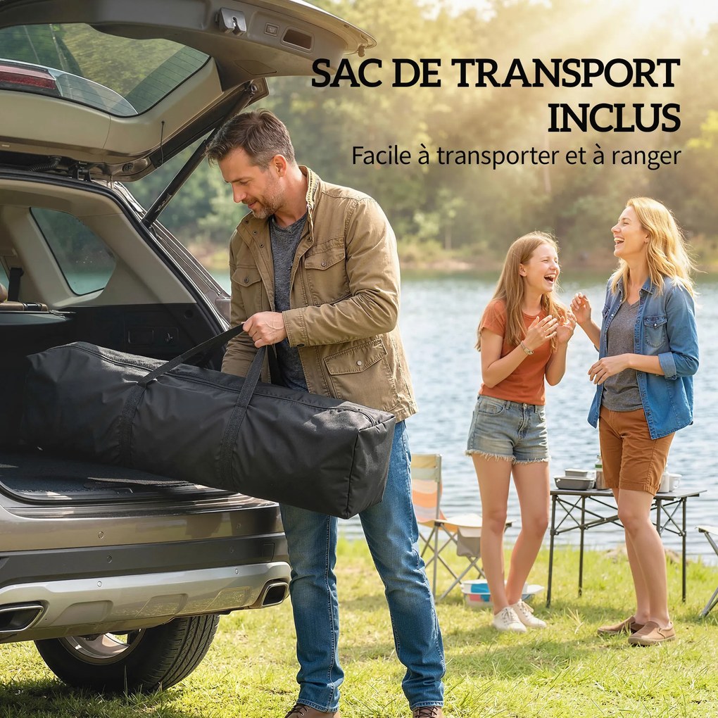 Outsunny Pavilion de grădină 3 x 3 m pop-up, pavilion pliant reglabil pe înălțime, protecție UV50+, 3 pereți laterali, crem | Aosom Romania