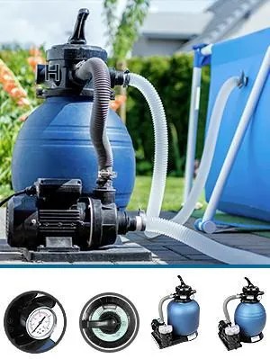 Deuba Sistem de filtrare cu nisip 9.600 l/h
