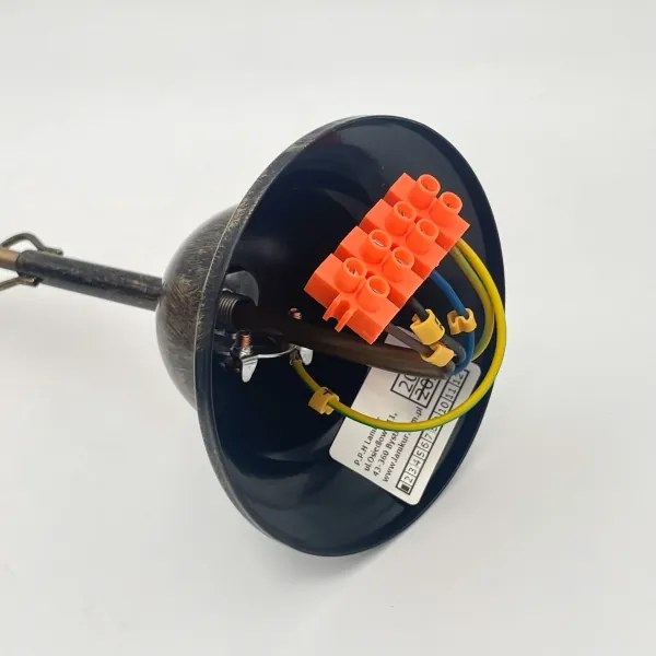 Lustră pe lanț RETRO 2xE27/60W/230V bronz/patină