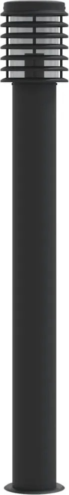 vidaXL Lampă exterioară de podea, negru, 110 cm, oțel inoxidabil