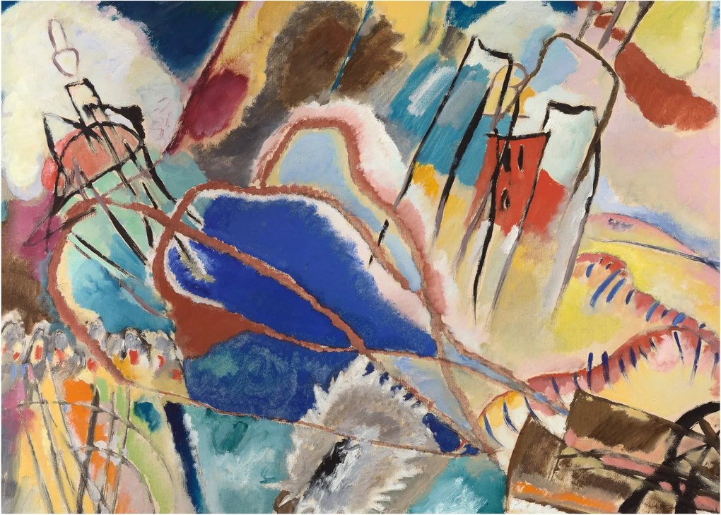 Tablou - Vasily Kandinsky, Improvisation No. 30 (Cannons), reproducere (70x50 cm)