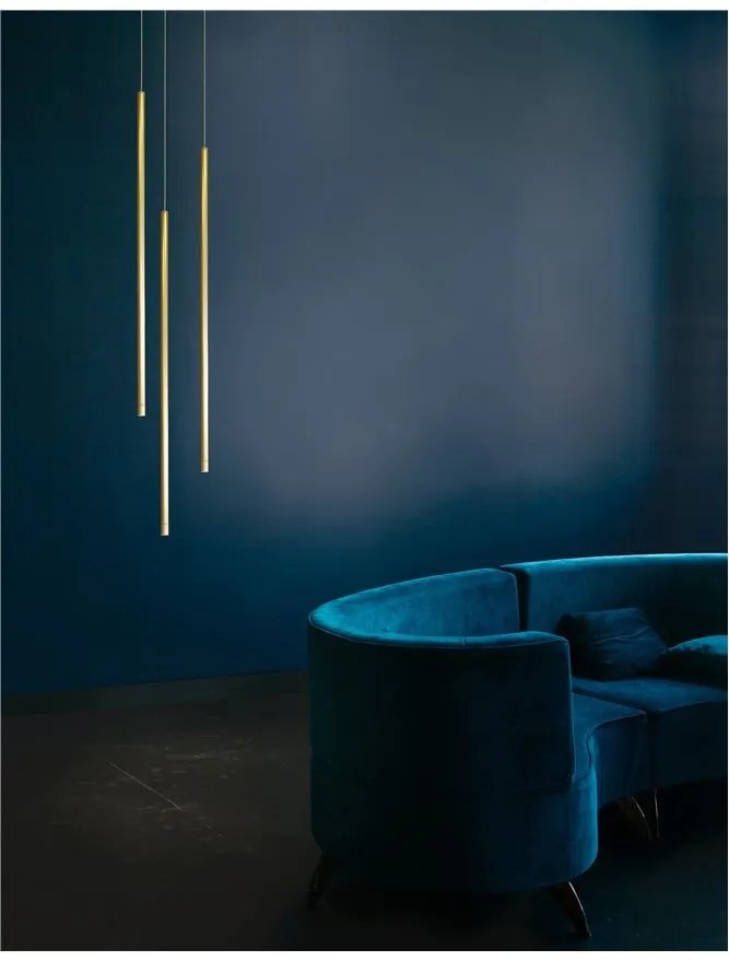 Pendul LED design liniar ELETTRA auriu