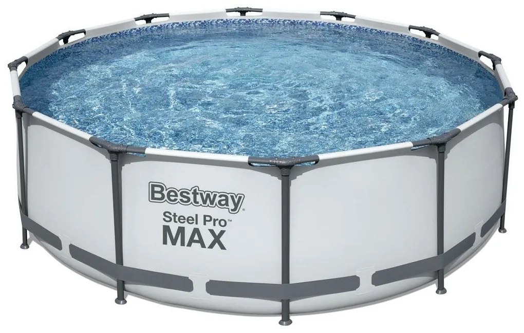 Bestway 56418 Piscină supraterană Steel Pro MAX ,366 x 100 cm, cu filtrare și trepte