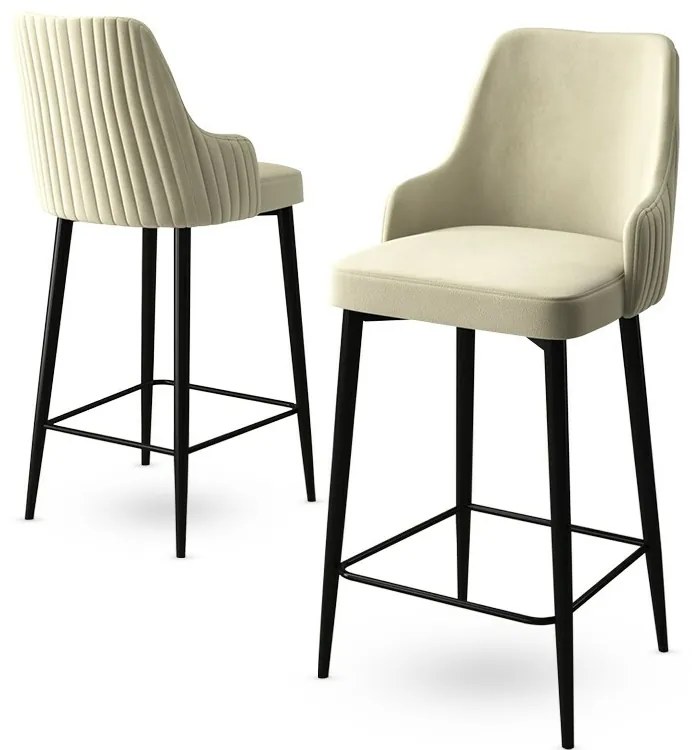 Set de scaune de bar Enox Cream, 6 buc.