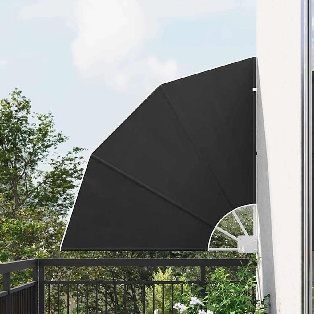 vidaXL Ecran de intimitate pentru balcon Manual Antracit 115 x 115 cm