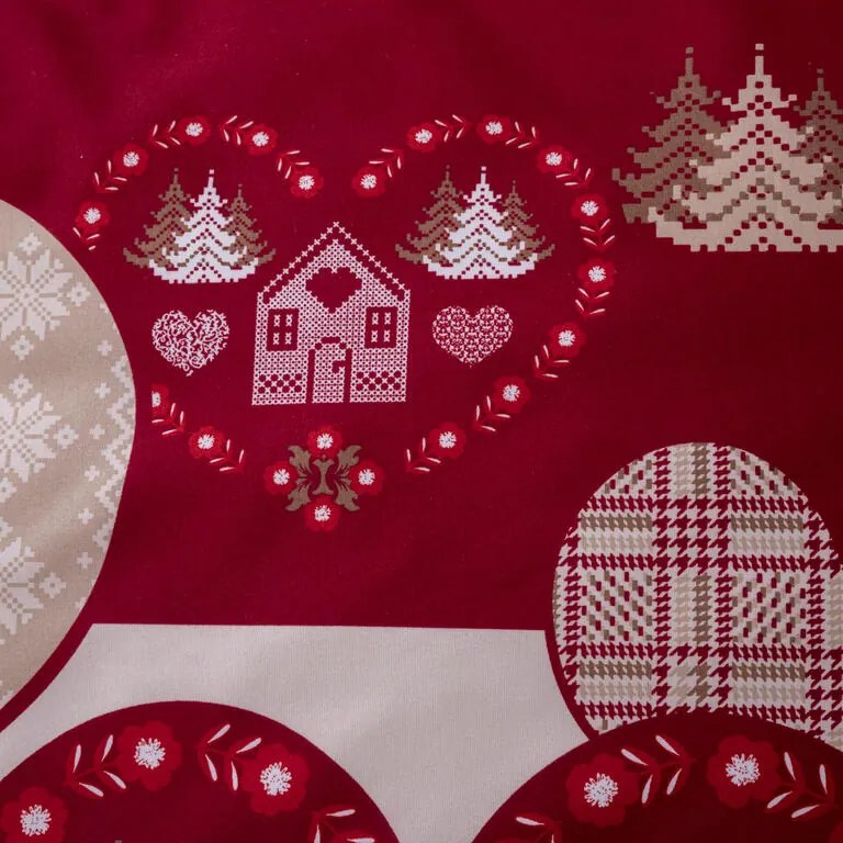 Lenjerie de pat din microfibră INIMĂ 2x pat simplu