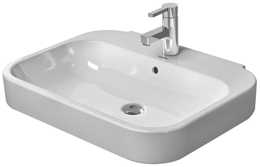 Duravit Happy D.2 lavoar 65x49.5 cm dreptunghiular clasică alb 23166500001