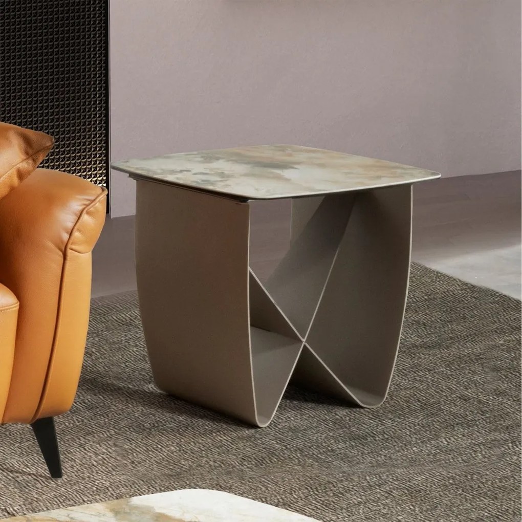 Masuta auxiliara design LUX Marble