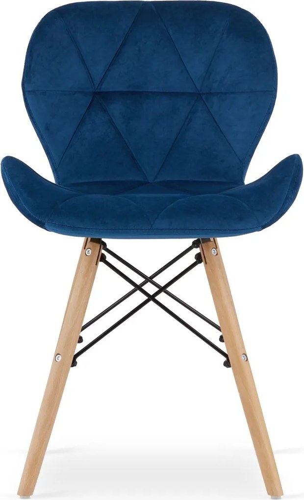 Scaun albastru LAGO VELVET