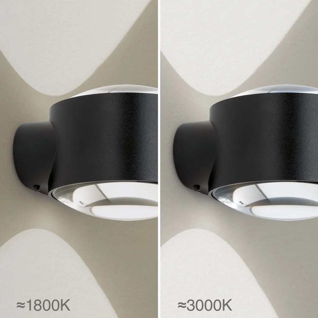 Aplica LED iluminat ambiental up/down IP65 TATRA negru
