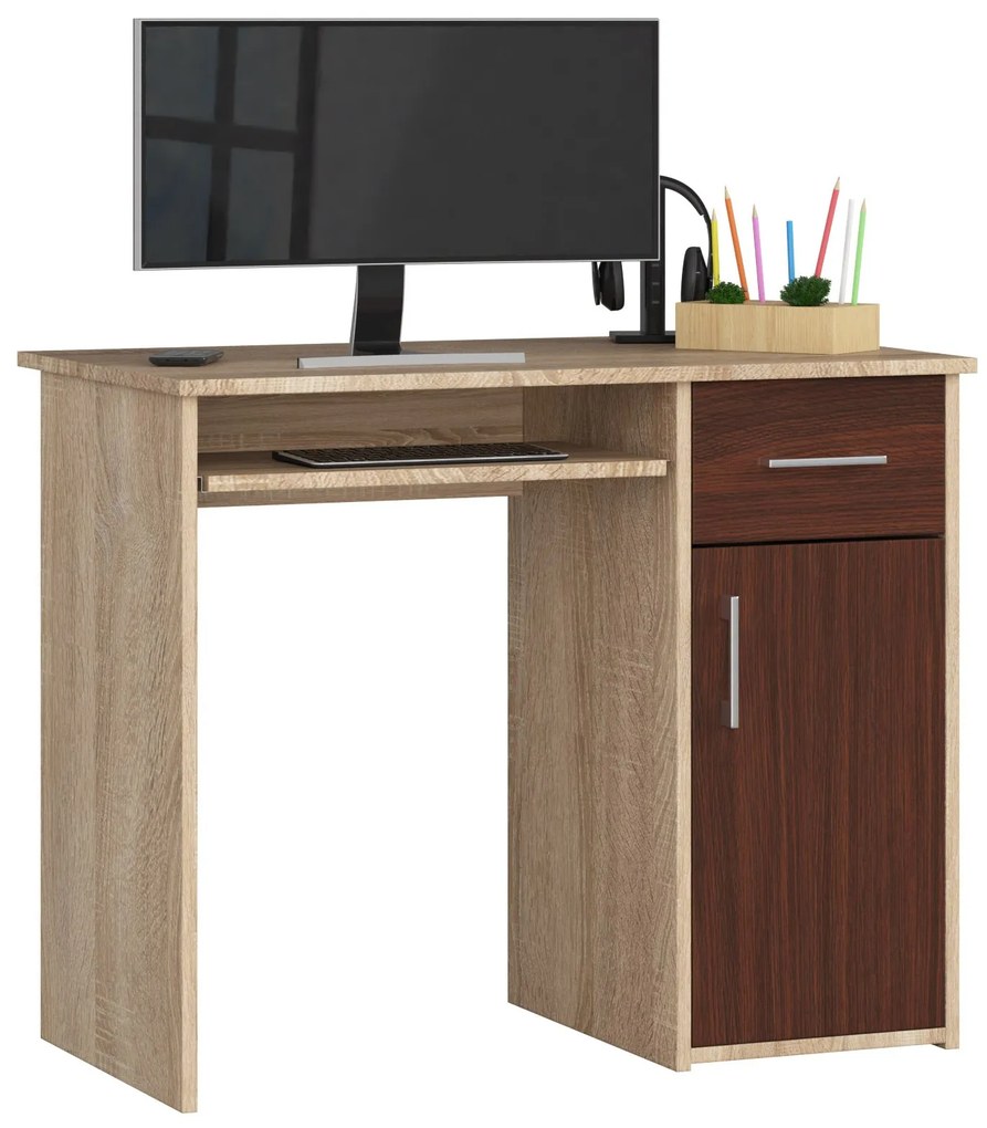 Masă PC Padma (Stejar sonoma + wenge). 1069706