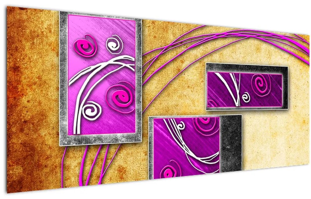 Tablou abstracție (120x50 cm)