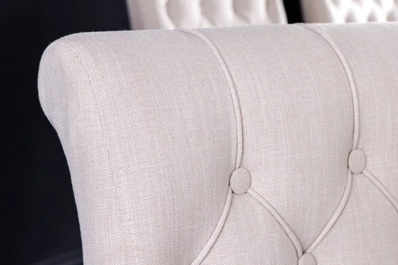 Set 2 scaune cu brate stil baroc Castle bej