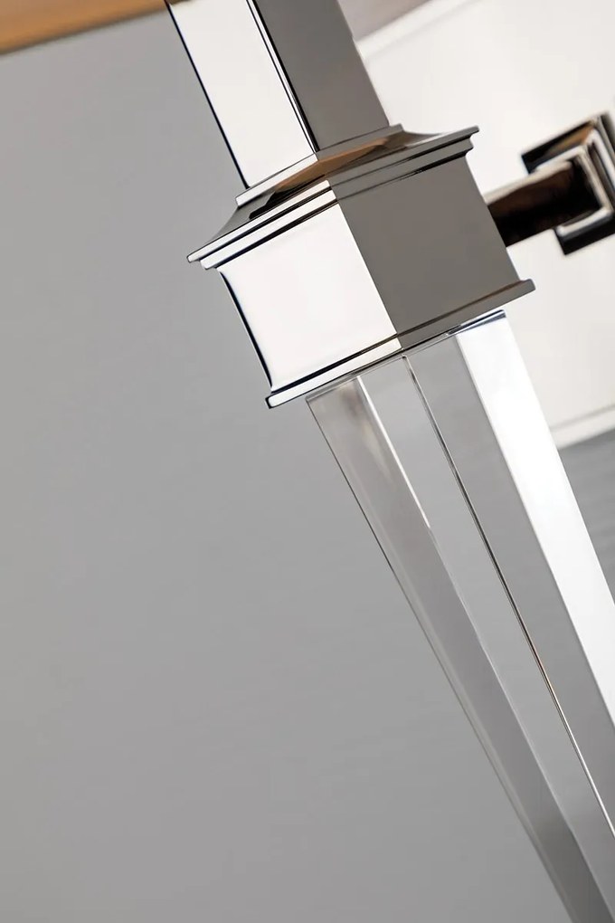 Aplica de perete design elegant RUSKIN nichel lucios