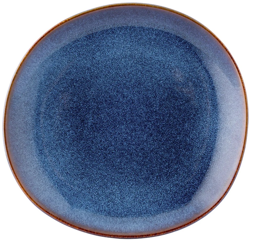 Altom Farfurie de desert din ceramică ReactiveNavy Blue 20,5 cm