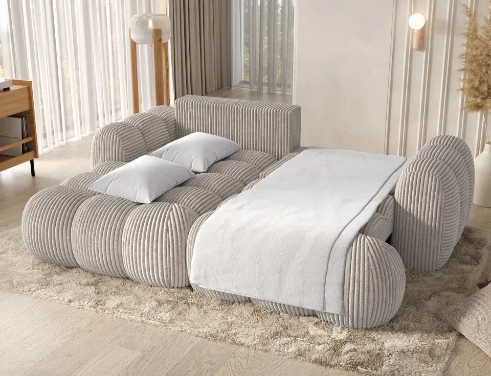 Colțar Covelion extensibil, 260x167x105 cm, orientare stânga – Modullo 01