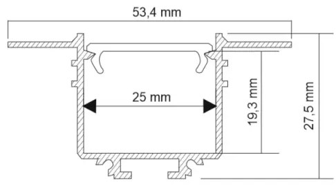Shilo 1950 - Corp LED încastrat HANAWA, 9W, 230V, 3000K, CRI 90, negru