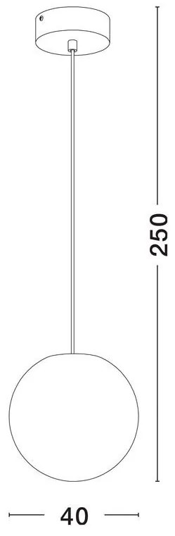 Lustra/Pendul modern iluminat exterior decorativ IP65 MOON D-40cm