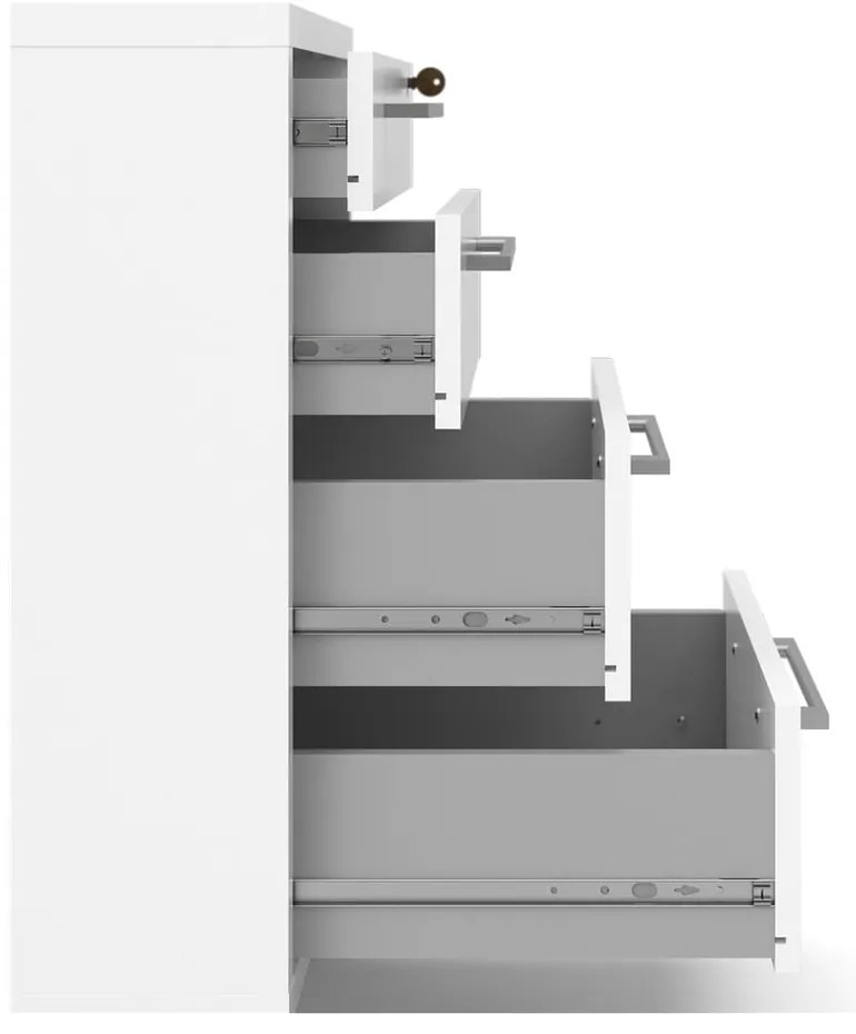 Dulap alb cu încuietoare 48x68 cm Prima – Tvilum