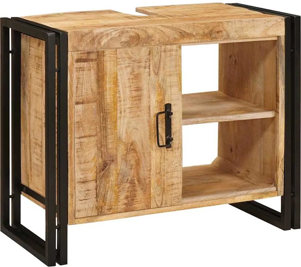 vidaXL Dulap de chiuvetă Maro 71 x 33 x 58 cm Lemn de mango solid