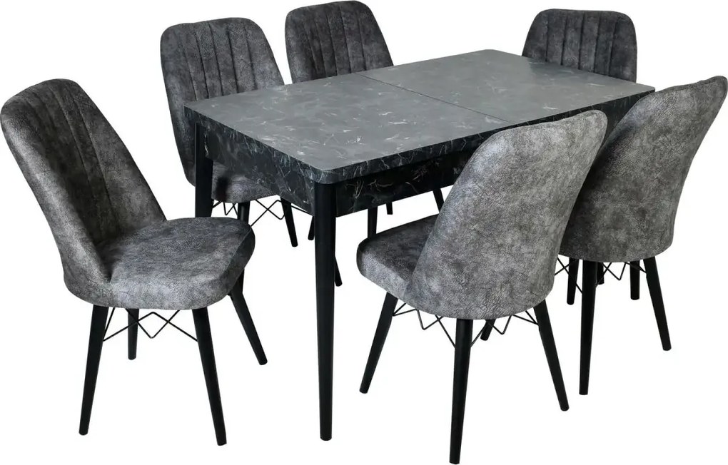 Scaun living tapitat Valentina mustar Homs