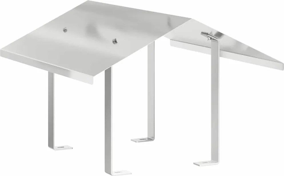 vidaXL Hood pentru coș de fum Argintiu 50 x 60 x 37 cm Oţel inoxidabil