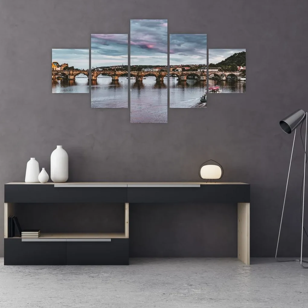 Tablou cu podul lui Carol (125x70 cm), în 40 de alte dimensiuni noi