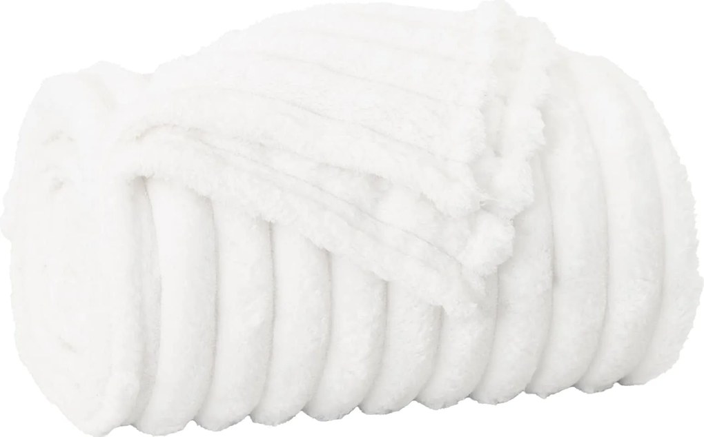 vidaXL Pătura de aruncat Alb 240 x 220 cm Molton