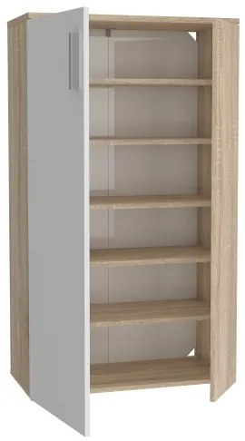 Pantofar ETON, stejar sonoma/alb