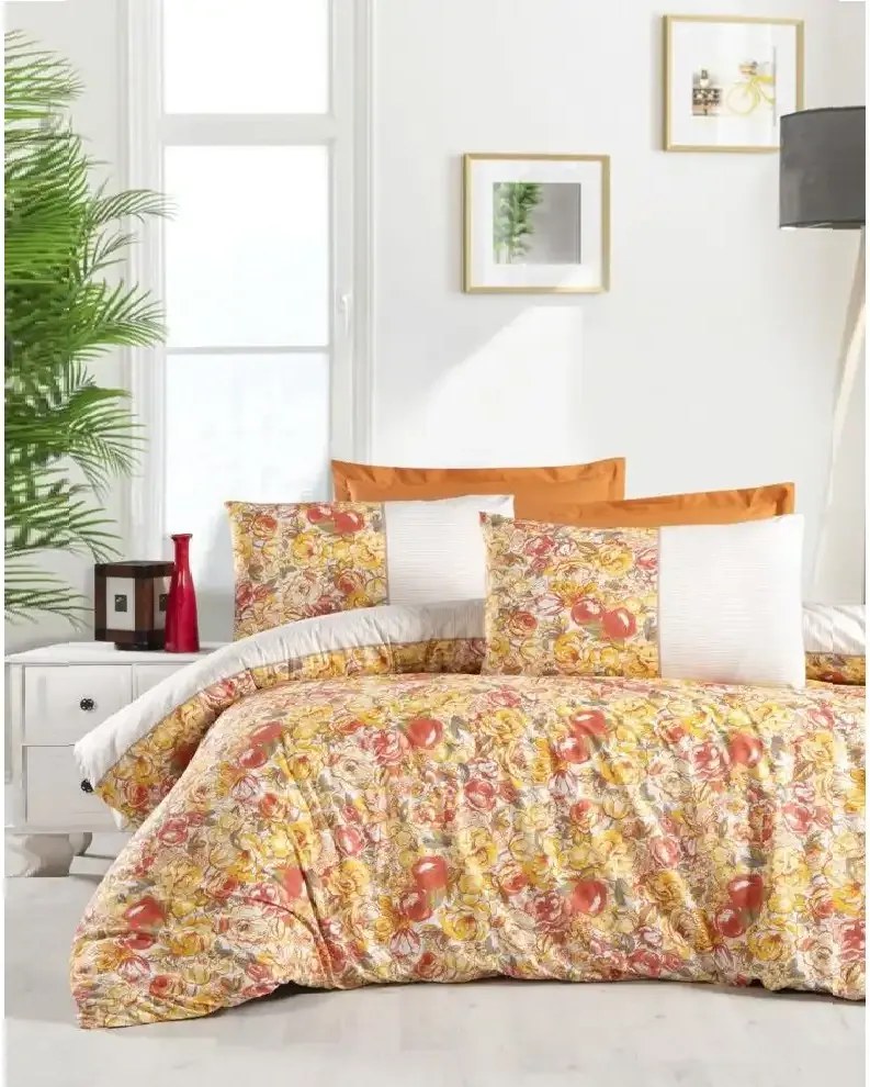 Lenjerie de pat bumbac satinat 1 persoane,homs,serie H280,00083