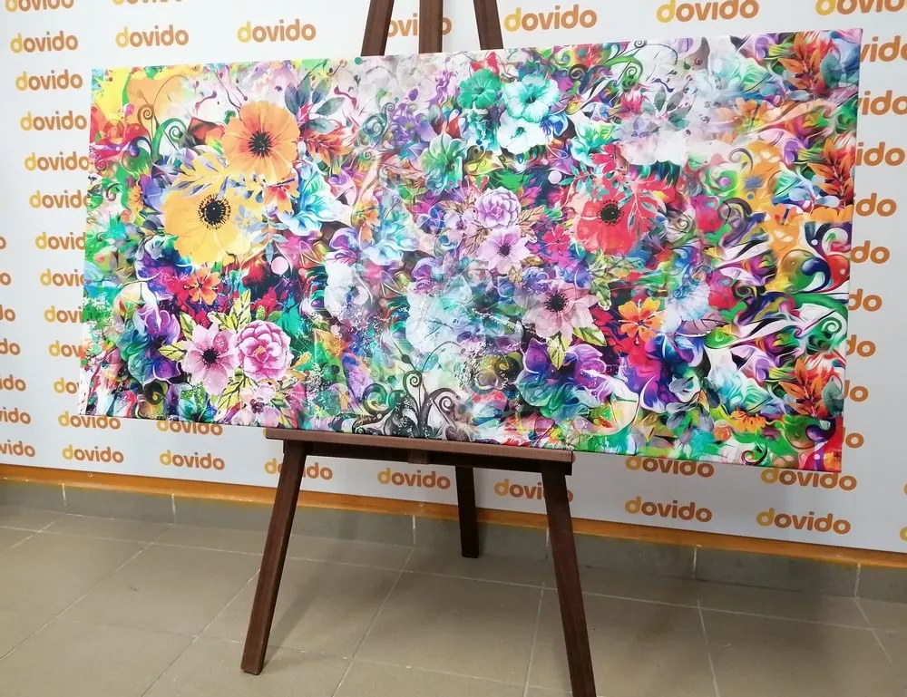 Tablou flori colorate