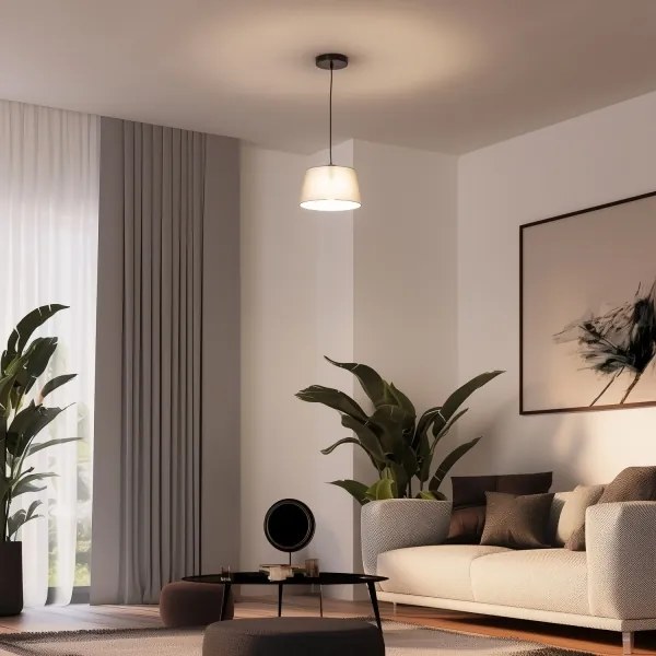 Brilagi - Pendul LED pe cablu CERIA 1xE27/40W/230V, Ø 25 cm, gri