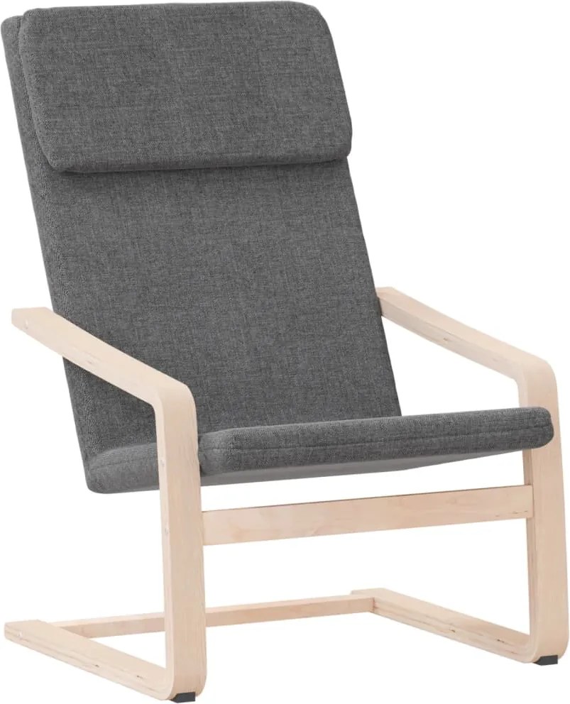 vidaXL Scaun de relaxare, gri închis, material textil