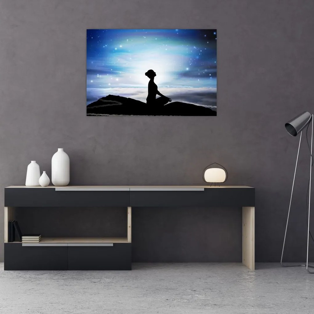 Tablou - Femaia meditând (90x60 cm)