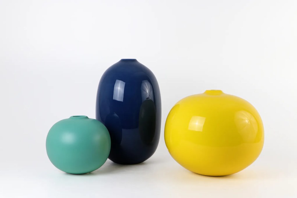 Set 3 vaze STIJL, ceramica, multicolor, 40 25 13 cm