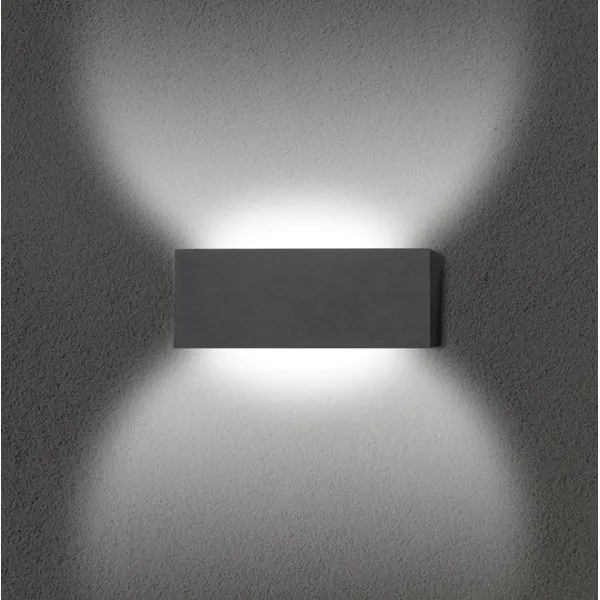 Aplică LED de exterior Ecolite Z1233-12W OSKAR LED/12W/230V 4000K IP54