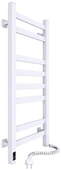 Radiator de baie tip scară AVANGARD, cu termostat, 251W/230V, 80,6 cm, IP44, alb, montaj pe dreapta