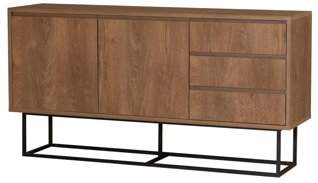 Set mobilier living Laxi 4 (nuc + negru). 1107127