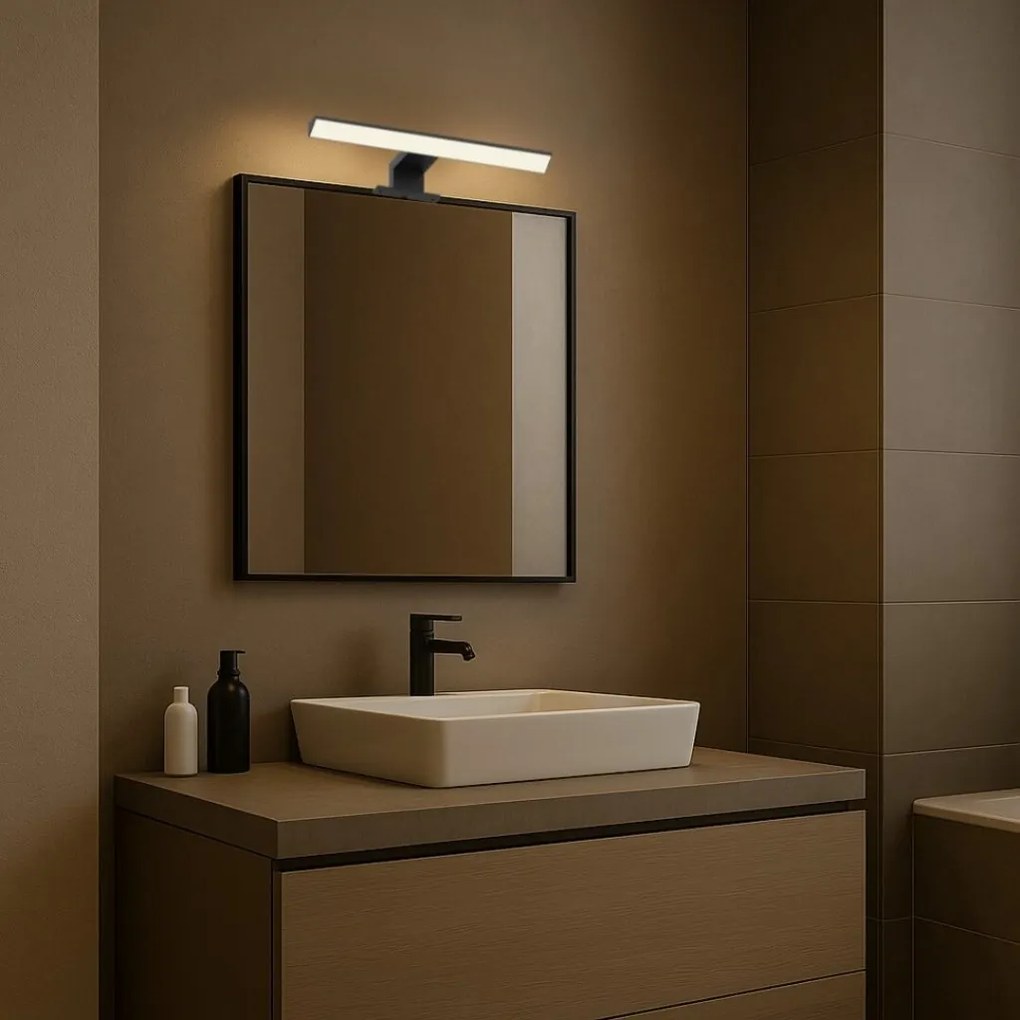 Aplica LED pentru baie protectie IP44 Loric negru